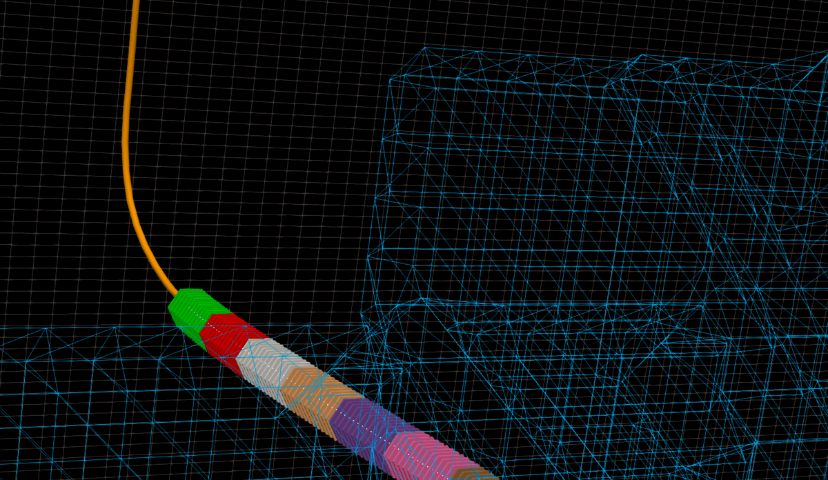 Mesh representing fracture geometry